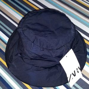ZARA bucket hat black nylon bnwt
